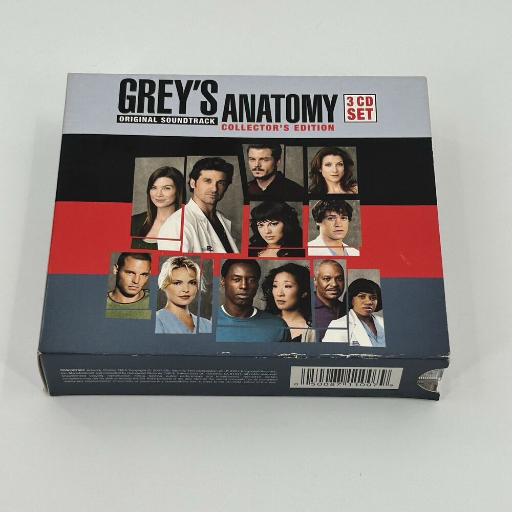Greys Anatomy: Original Soundtrack Vol. 1-3 Box Set 3 CD 2007 Collectors Edition